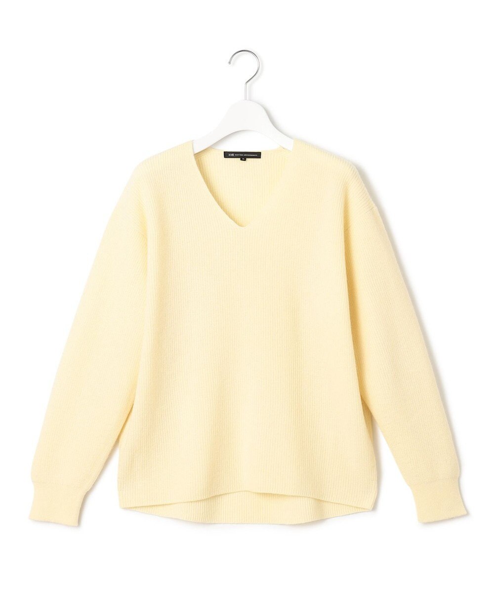23区 S 【洗える】ウールカシミヤ Vネック ニット 