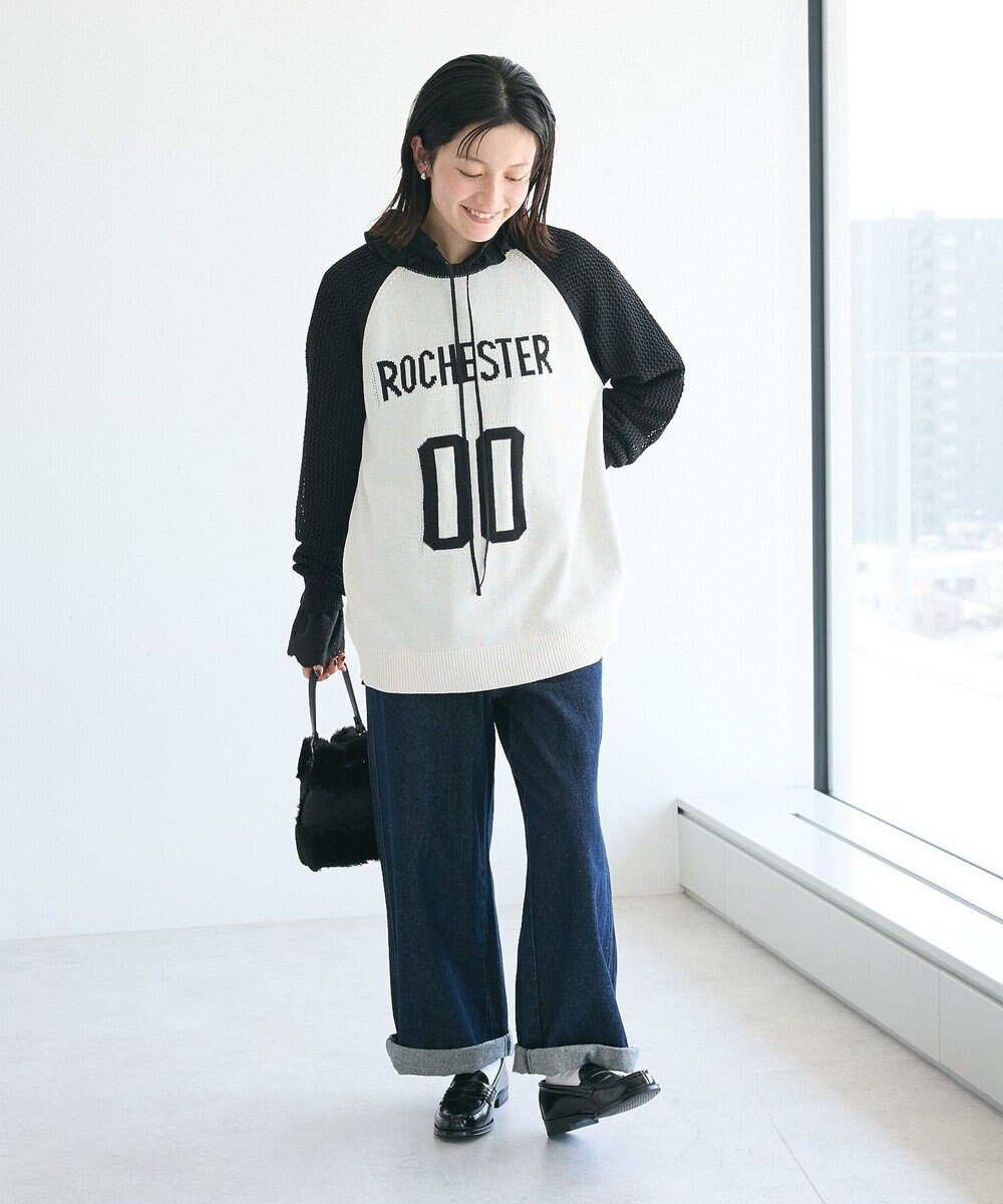 CRAFT STANDARD BOUTIQUE ロゴジャガードメッシュニットプルオーバー 