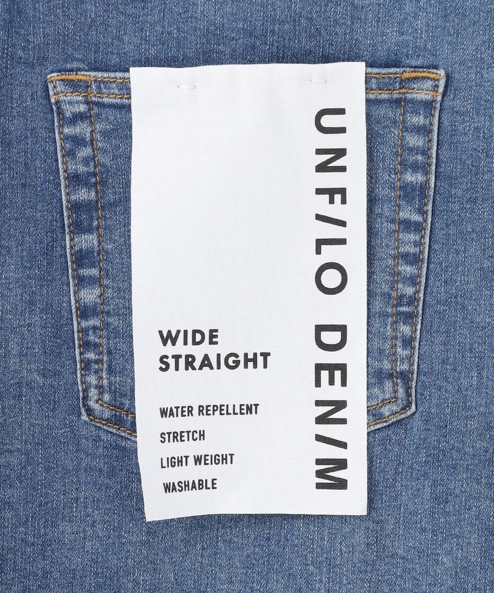 UNFILO 【UNFILO DENIM】撥水ストレッチ ワイドストレートデニム 