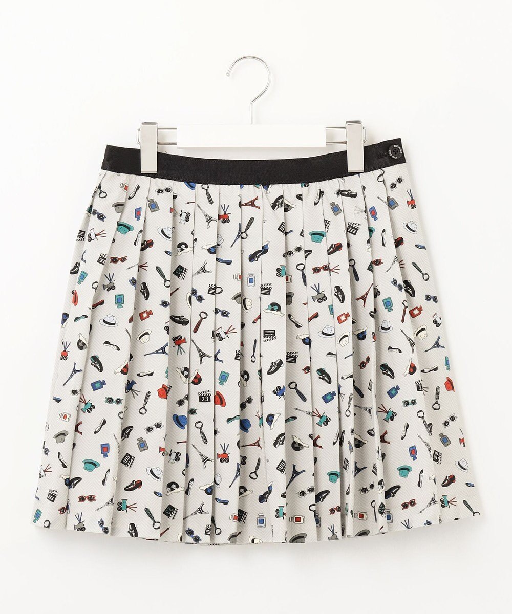 23区GOLF 【WOMEN】PARISモチーフプリント プリーツスカート 