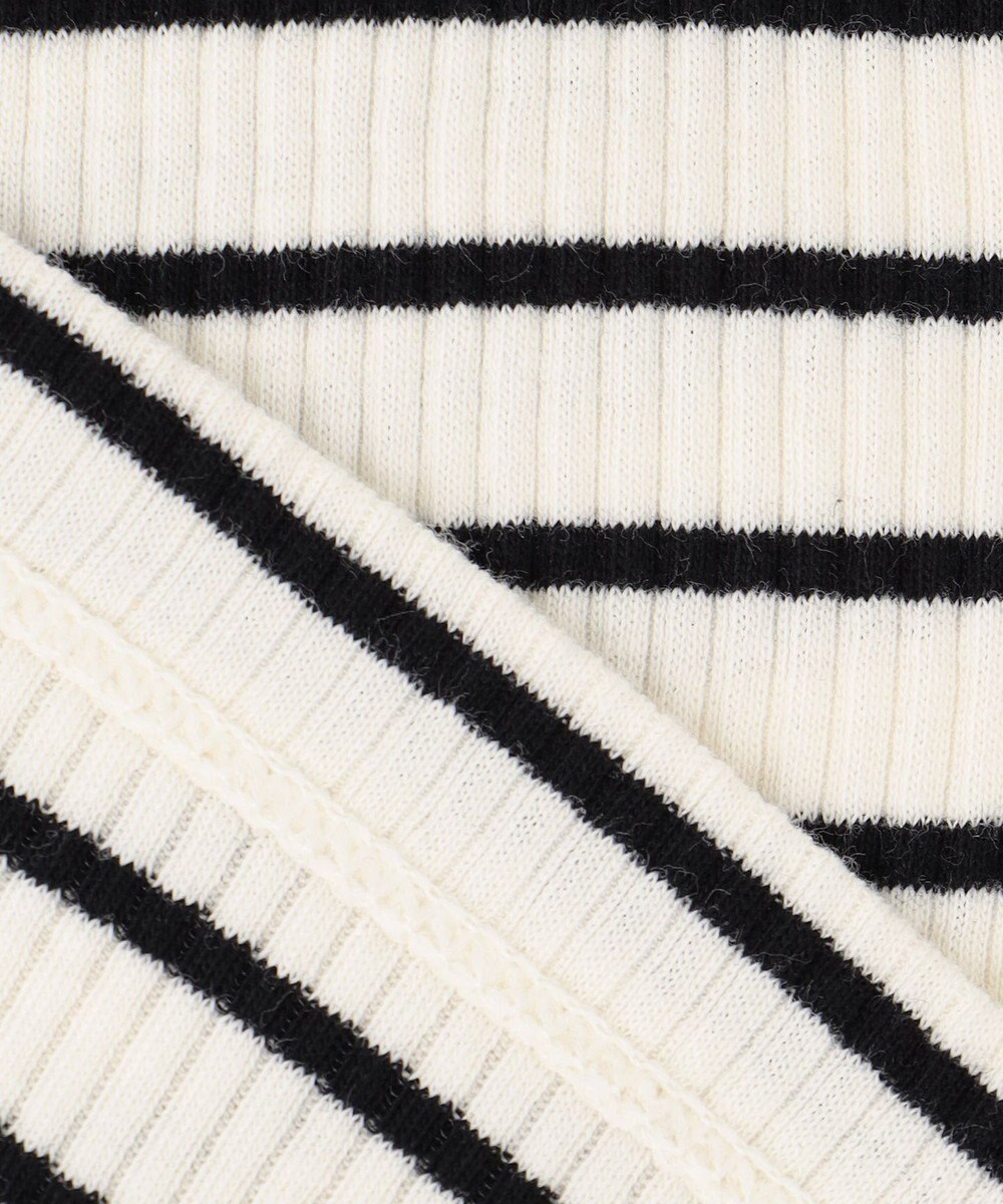 組曲 KIDS 【150-160㎝】レースボーダー トップス 