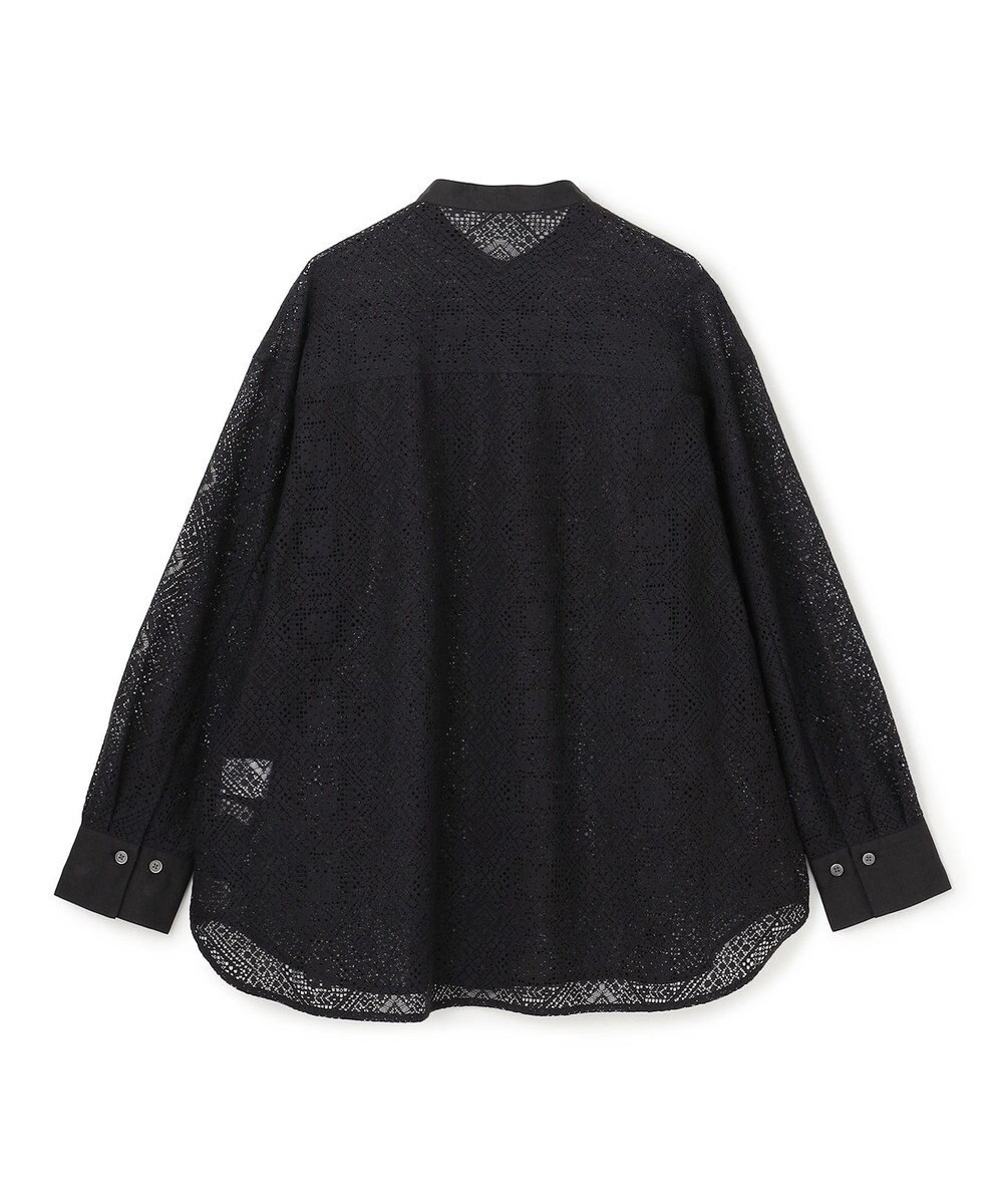 UNFILO ブロックレース バンドカラーシャツ 