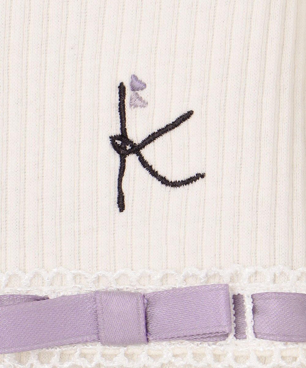 組曲 KIDS 【150-160㎝】レースボーダー トップス 