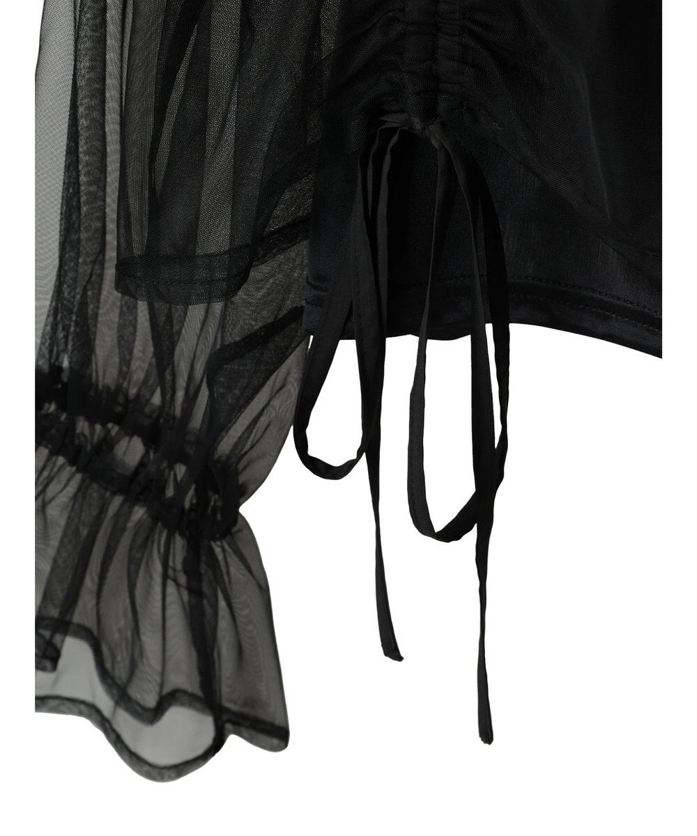 Green Parks ・ＥＬＥＮＣＡＲＥ　ＤＵＥ　チュールギャザーブラウス 