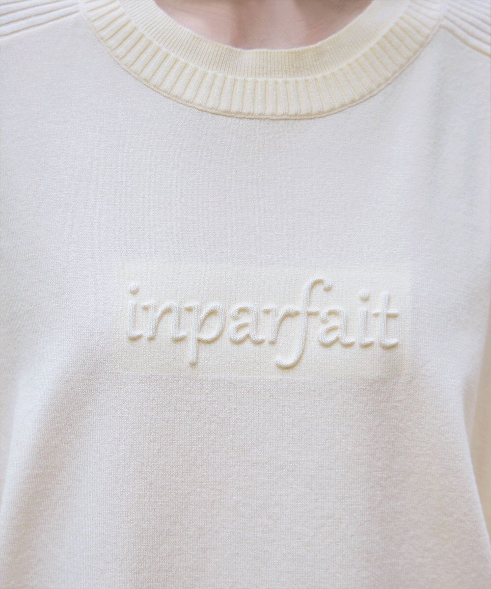 Tiaclasse 【洗える】エンボスロゴニットプルオーバー 