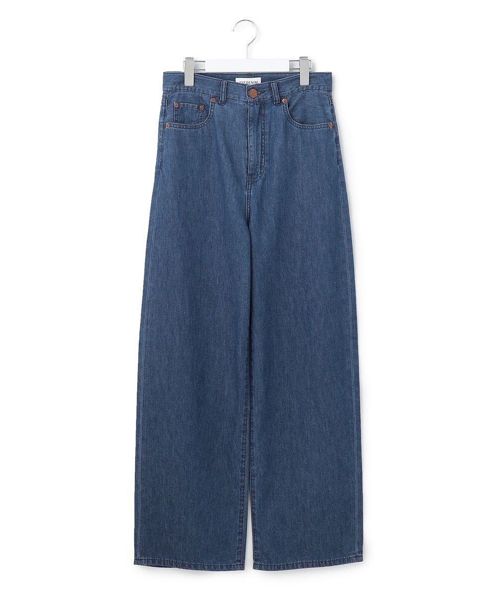 23区 【WEB限定/洗える】23区DENIM ライトダンガリー ワイドパンツ 
