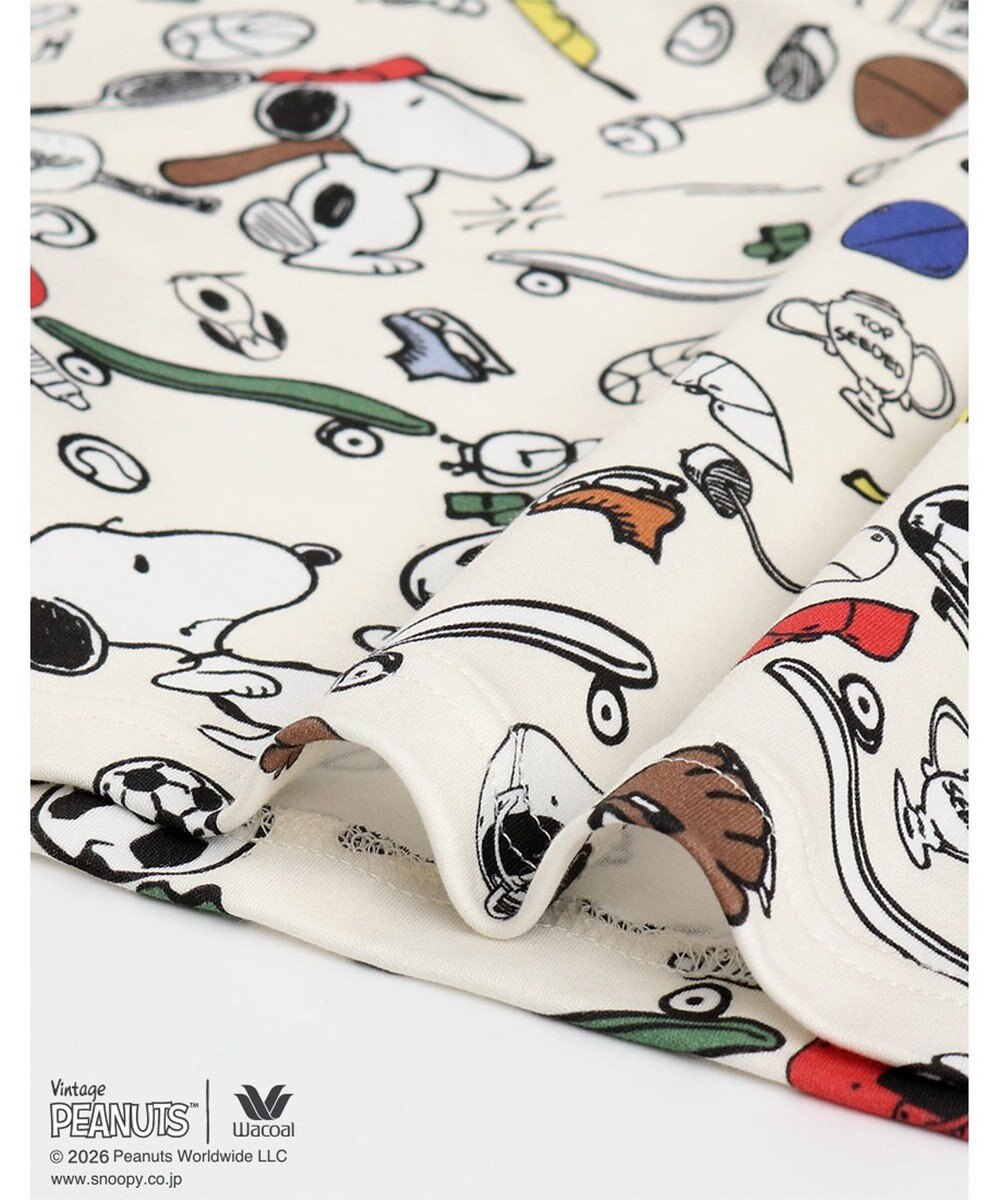 WACOAL PEANUTS パジャマ 長袖 長ズボン 綿100%(本体) スヌーピー レディース FDX562 /ワコール 