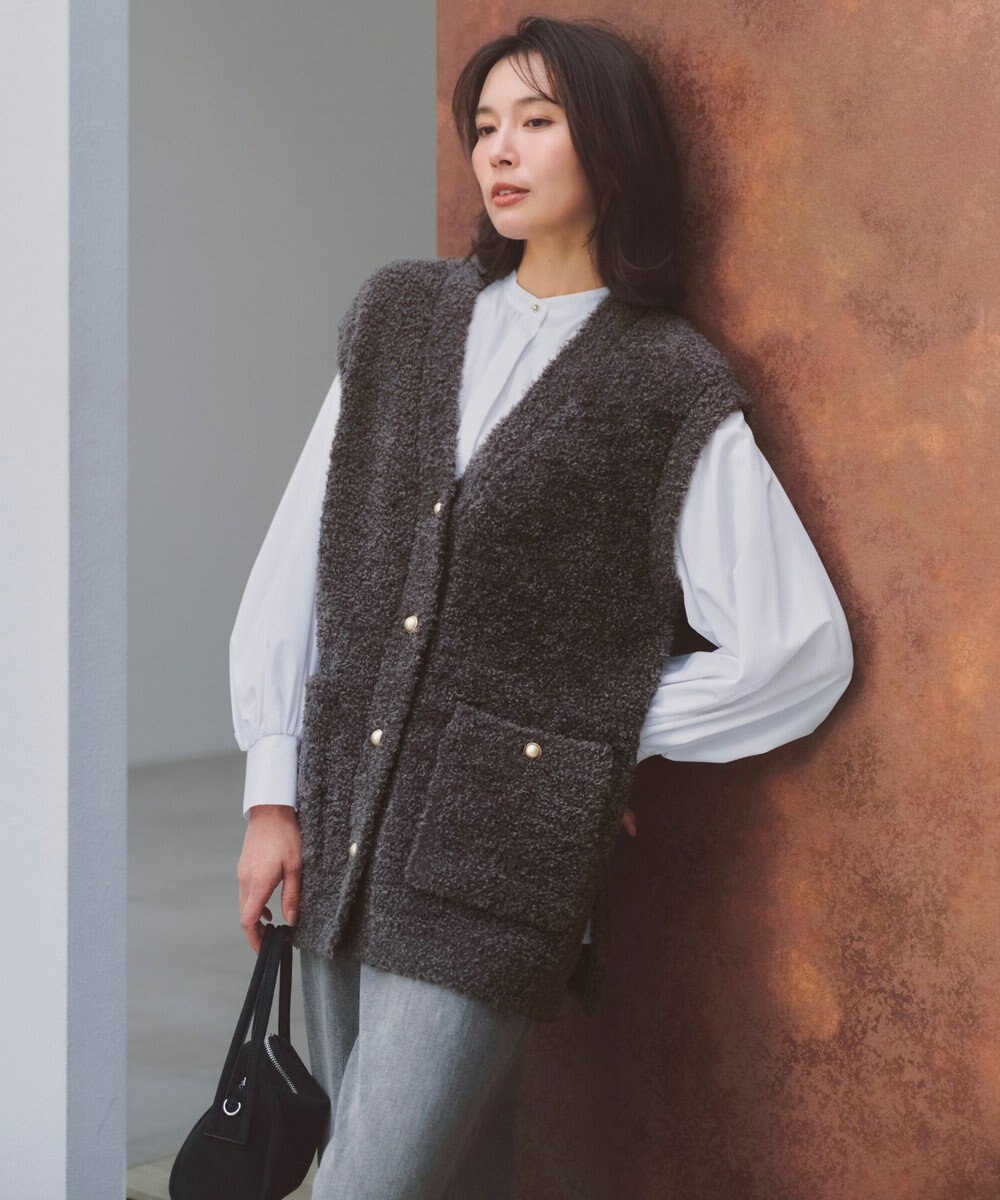 UNFILO 【取り外し可能なボウタイ付き】2WAY ボウタイブラウス 