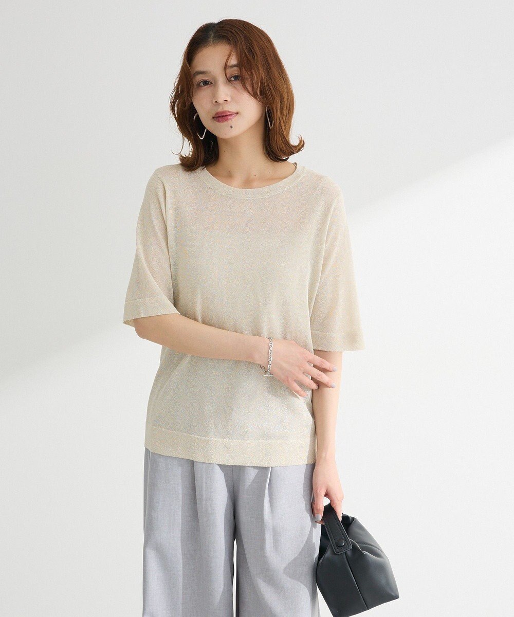 Green Parks ・Ｐｅｔｉｔ　Ｆｌｅｕｒ　ラメシアーニット 