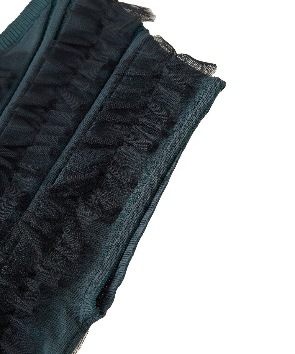 YECCA VECCA 2wayチュールフリルニット 