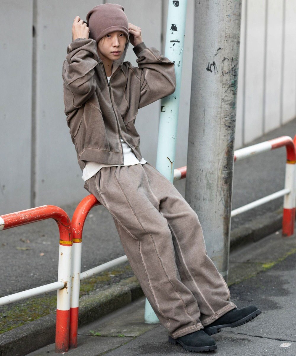 WEGO 【ユニセックス着用ITEM/ウエストゴム】スウィッチングスウェットパンツ 