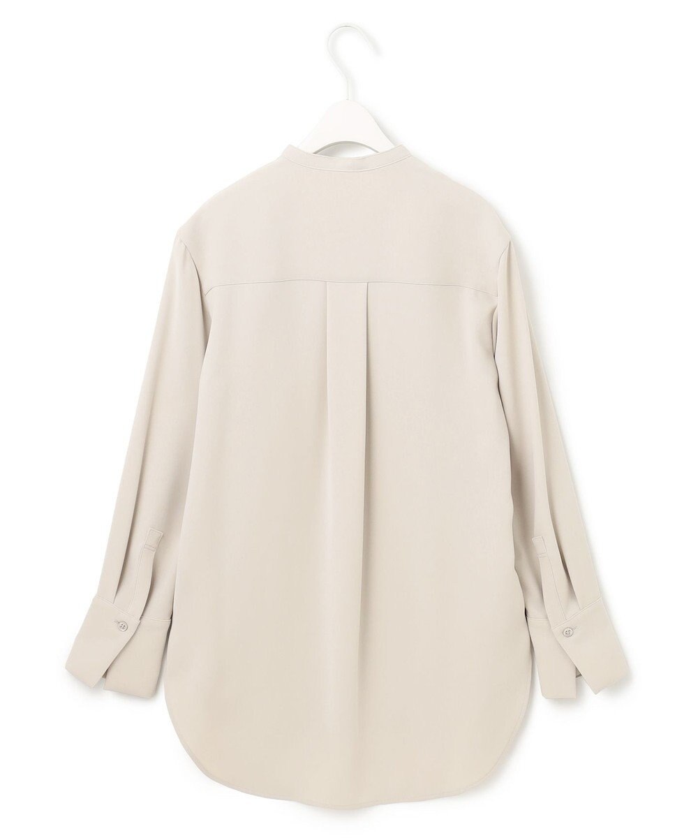 ICB 【WEB限定カラーあり・洗える】 ライトダブルクロス バンドカラーシャツ 