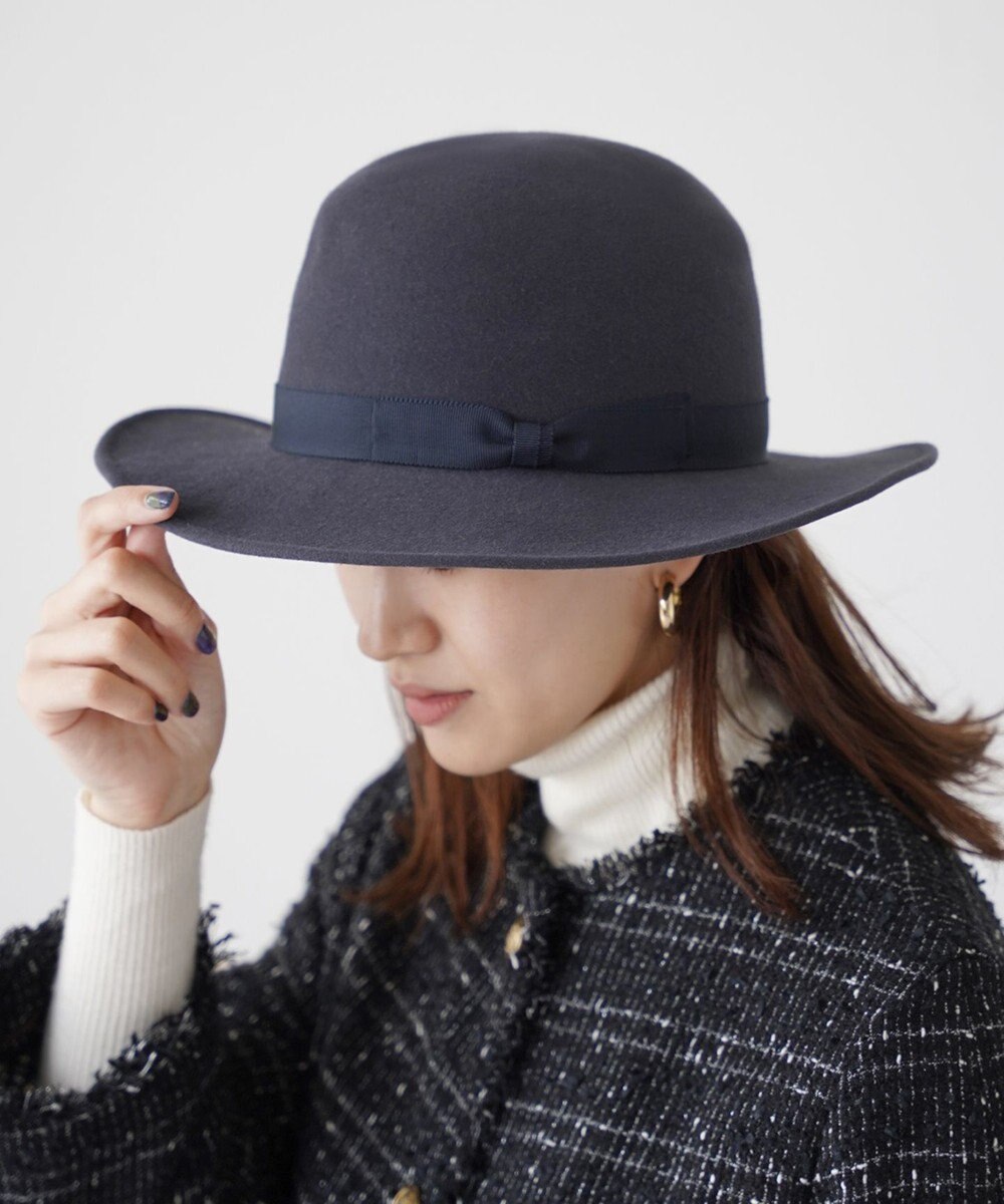 石田製帽 【UNISEX】ポルトガルラビットソフトフェルト オープンクラウン 