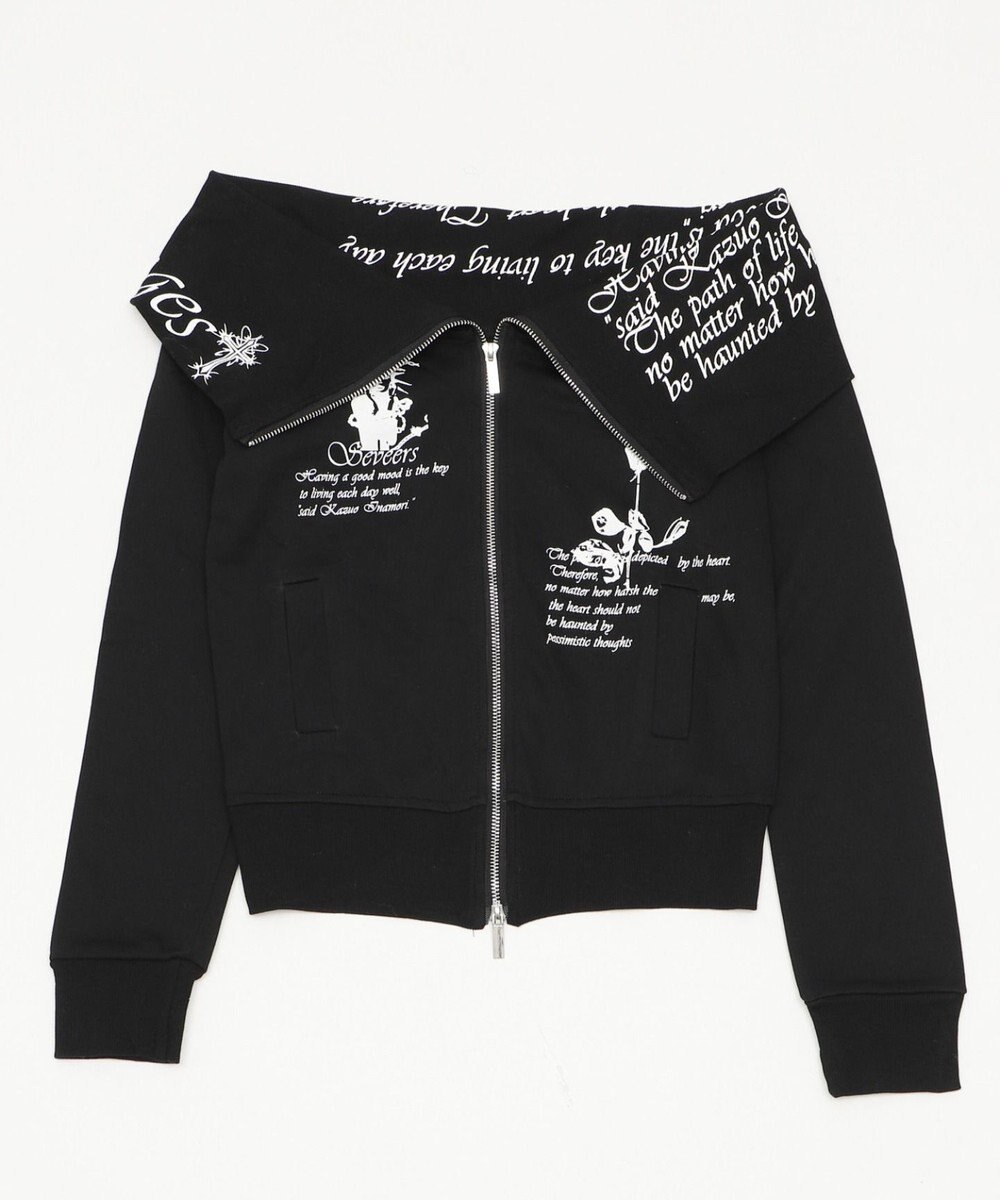 WEGO オフショルグラフィックスウェット 