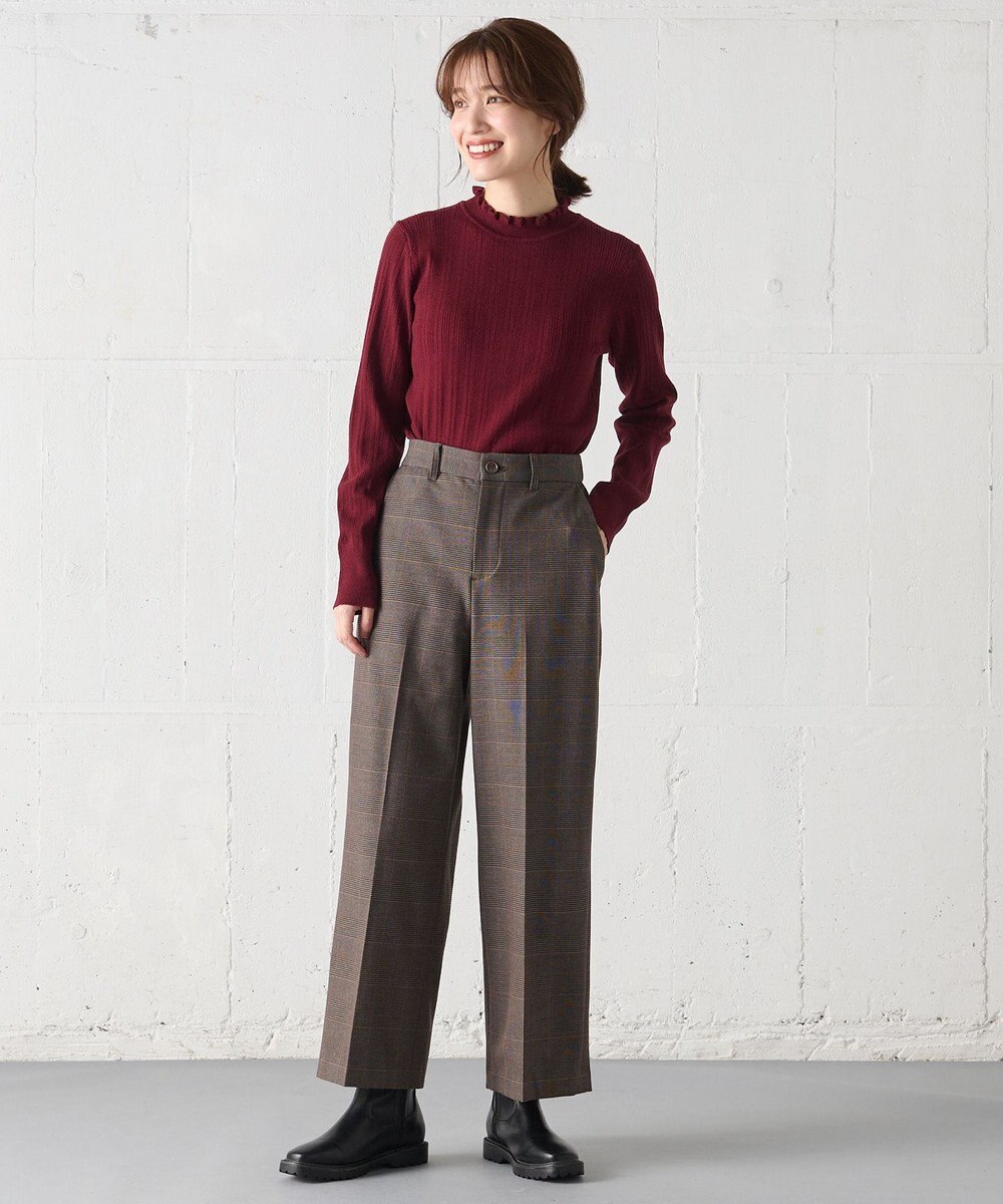 ANY L 【ウエストゴム/リントラク加工/裏起毛/ストレッチ】シークレットウォーム　ワイドパンツ 