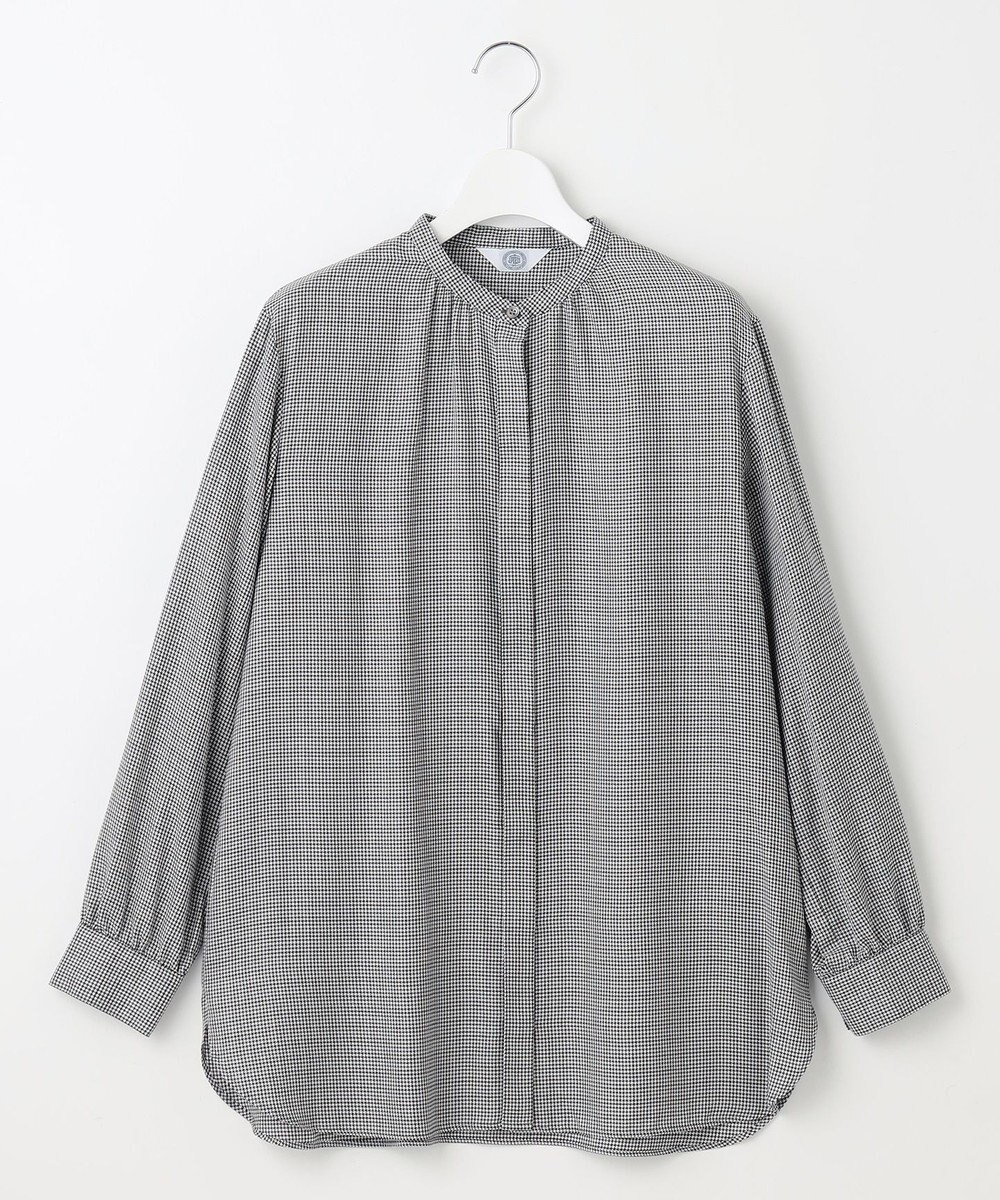 J.PRESS LADIES L 【洗える】Pe/Vis サイロチェック ブラウス 