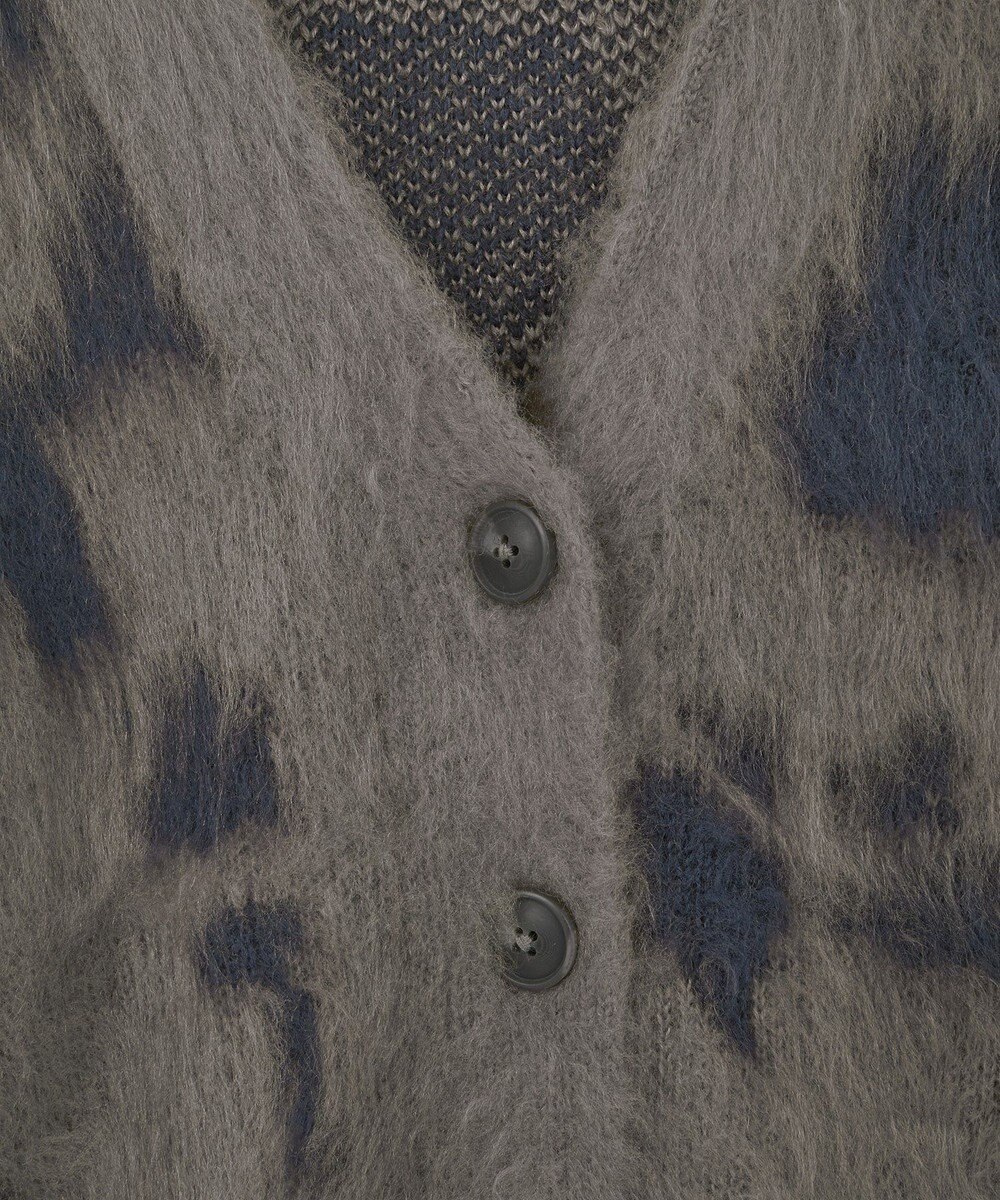 Green Parks アニマル柄カーディガン 