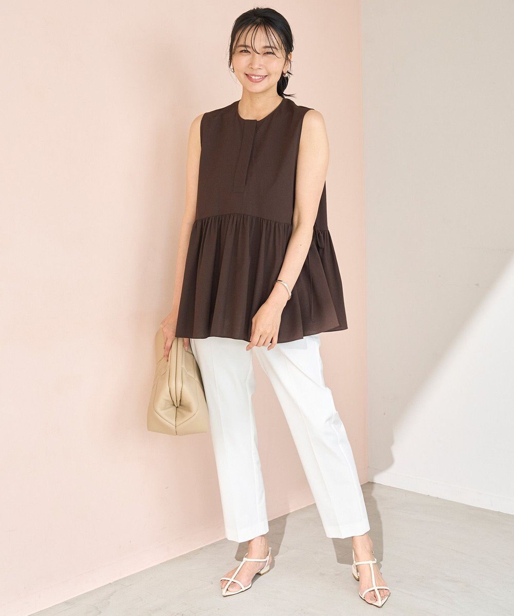 UNFILO BREEZEMOVE ペプラムブラウス 