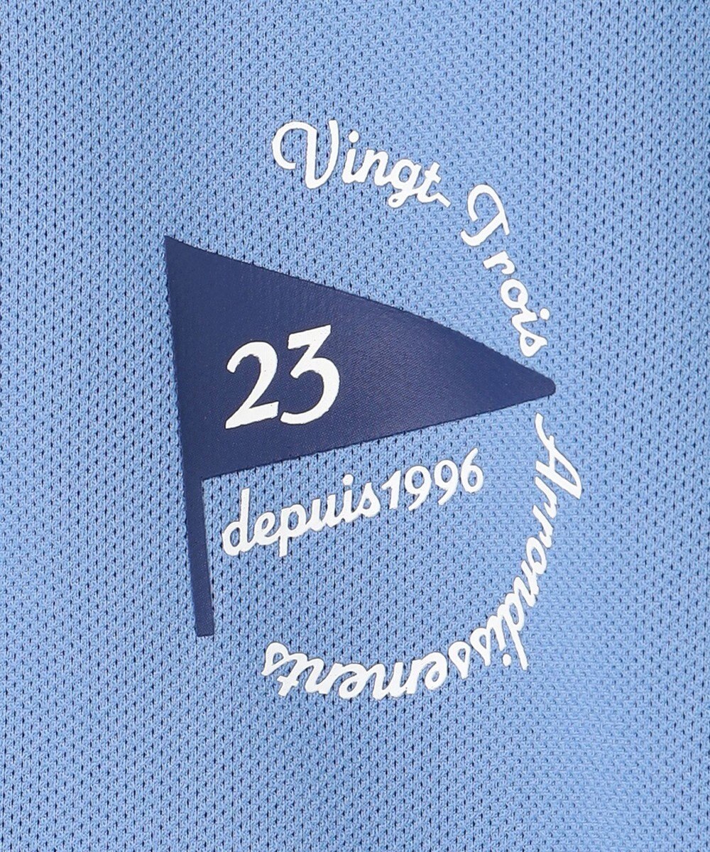 23区GOLF 【MEN】【吸水速乾・UVケア】ストレッチメッシュ ポロ 