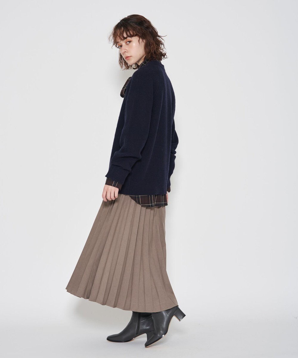 J.PRESS YORK STREET 【UNISEX】畦クループルオーバー ニット 