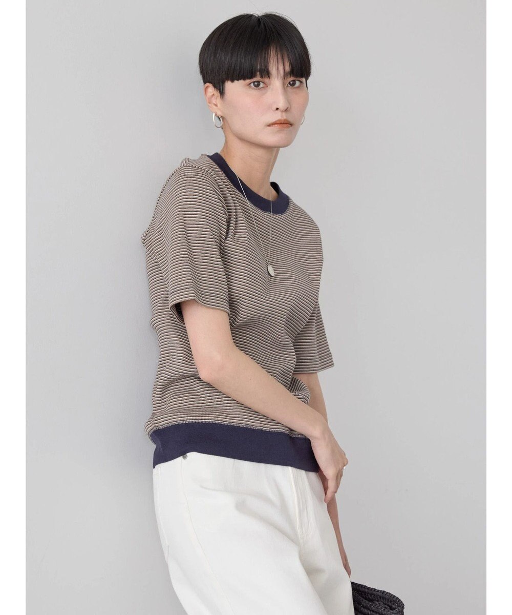 AMERICAN HOLIC ミジンボーダーカットプルオーバー 