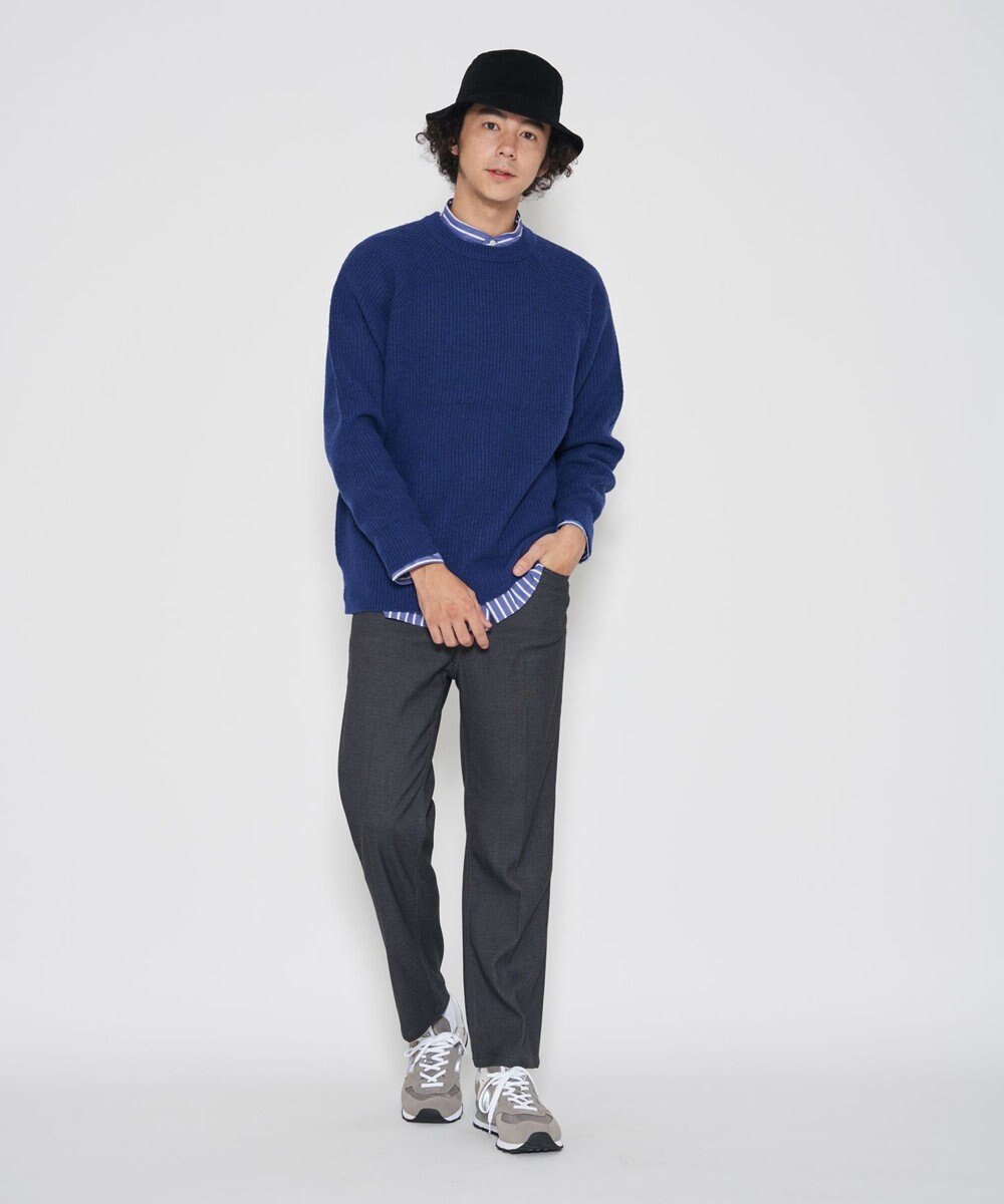 J.PRESS YORK STREET 【UNISEX】畦クループルオーバー ニット 