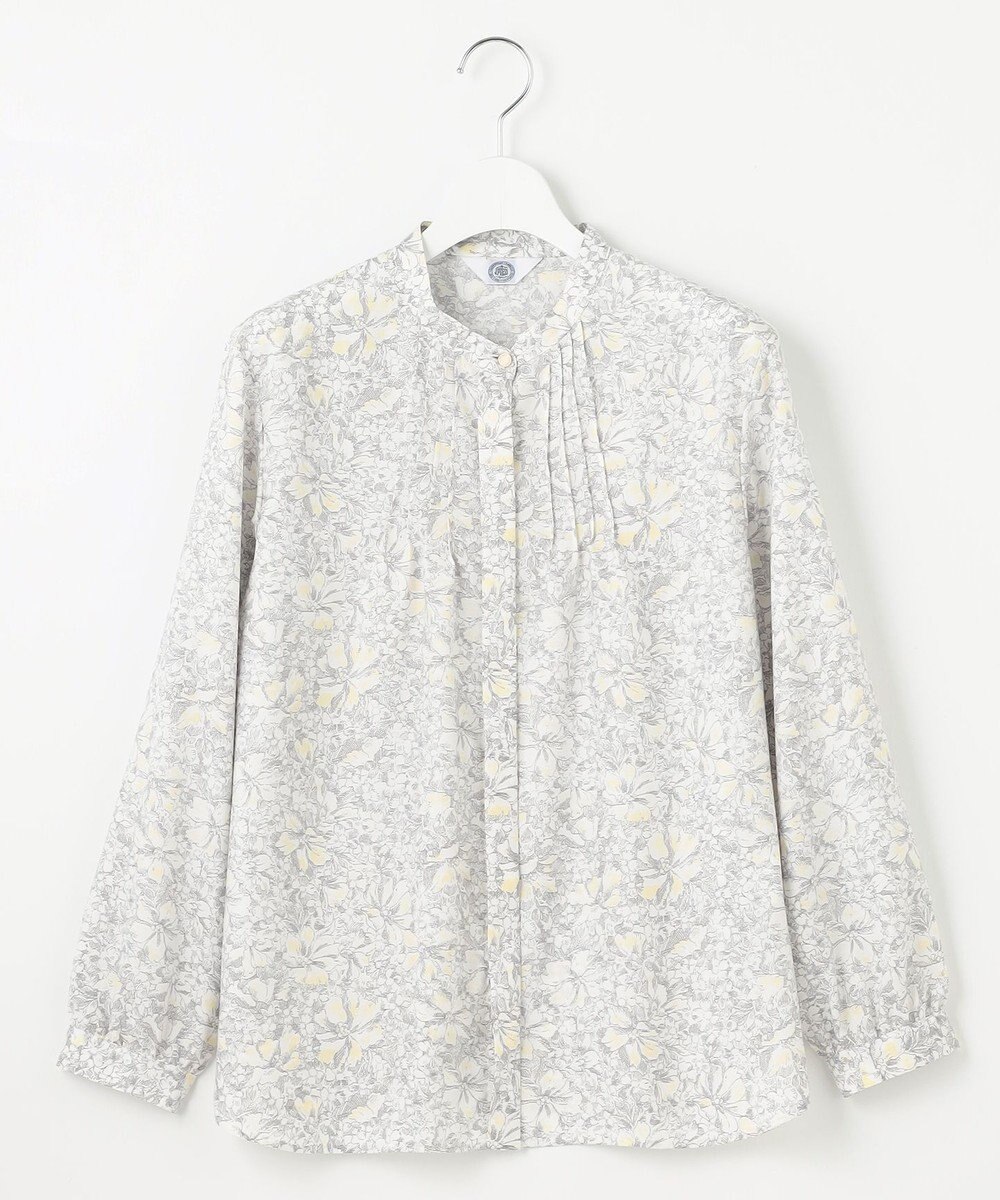 J.PRESS LADIES 【洗える】ポリエチレンスパンブロードフラワープリント ブラウス 