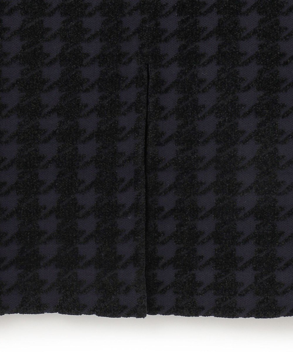 ICB 【洗える】ハウンドトゥースパターン ニットスカート 