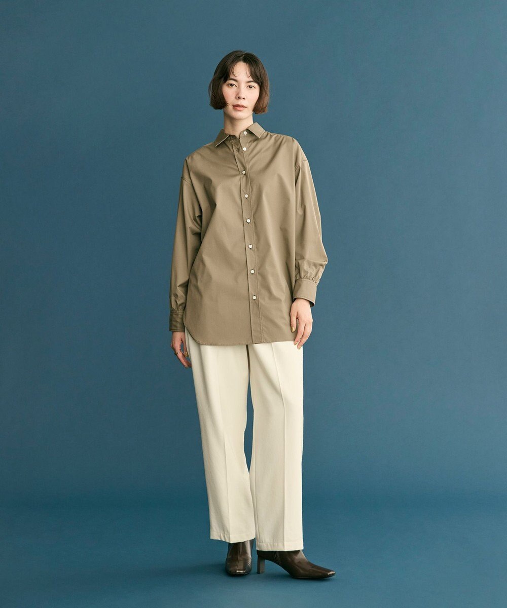 #Newans 【洗濯機可】ロールアップカフスシャツ 