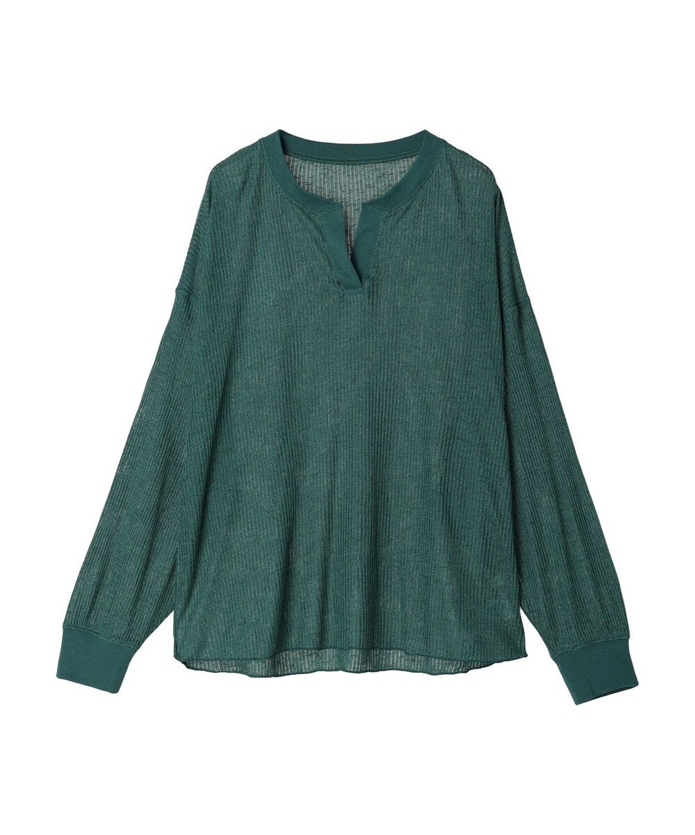 earth music&ecology シアーリブドルマンプルオーバー 