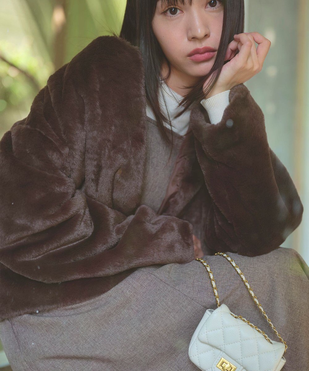 Feroux フェイクファー ジャケット 