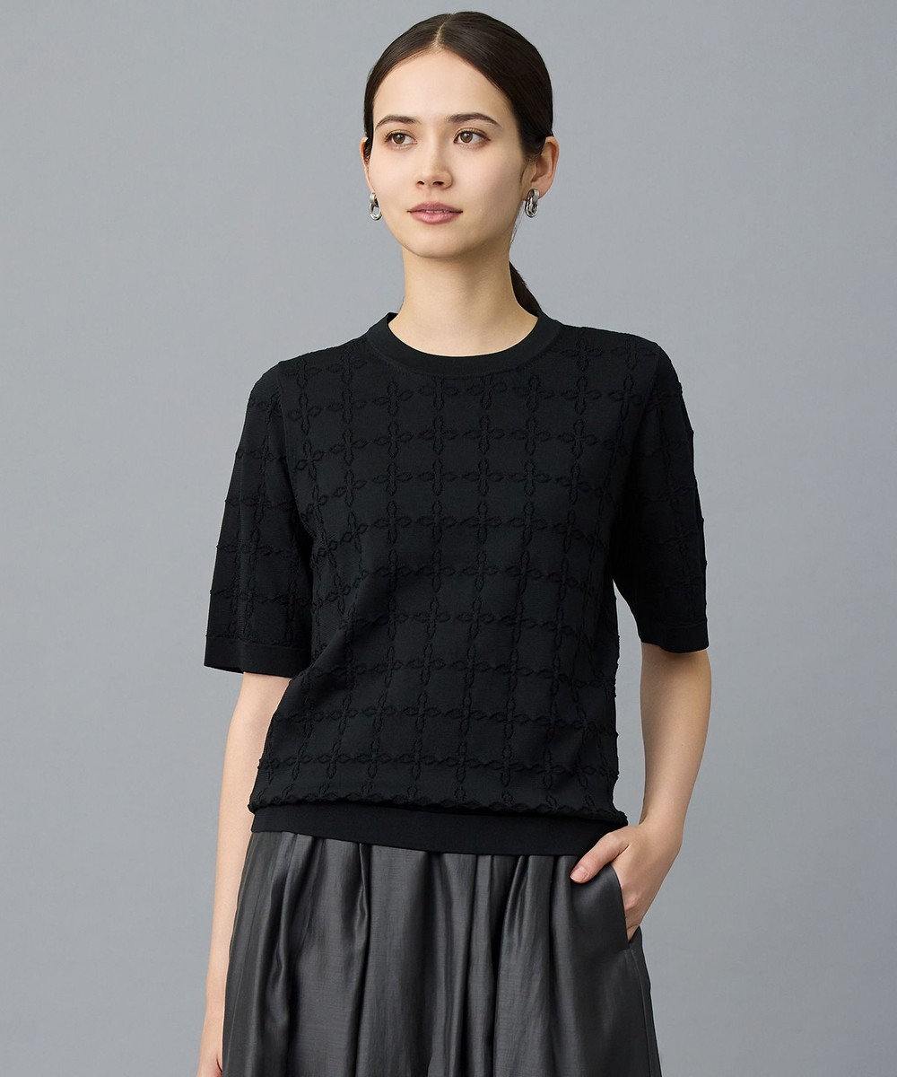 自由区 ジオメトリックアセテート プルオーバー 