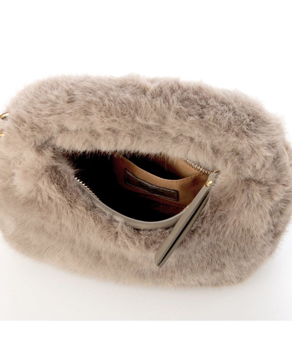 UNBILLION カシュカシュ cachecache / フェイクファー2wayハンドルミニバッグ 