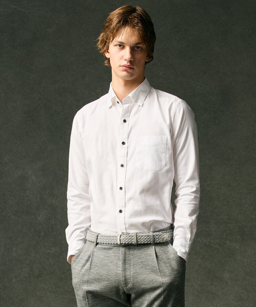 JOSEPH ABBOUD 【オーガニックコットン使用】JOE COTTON ストレッチオックス シャツ 