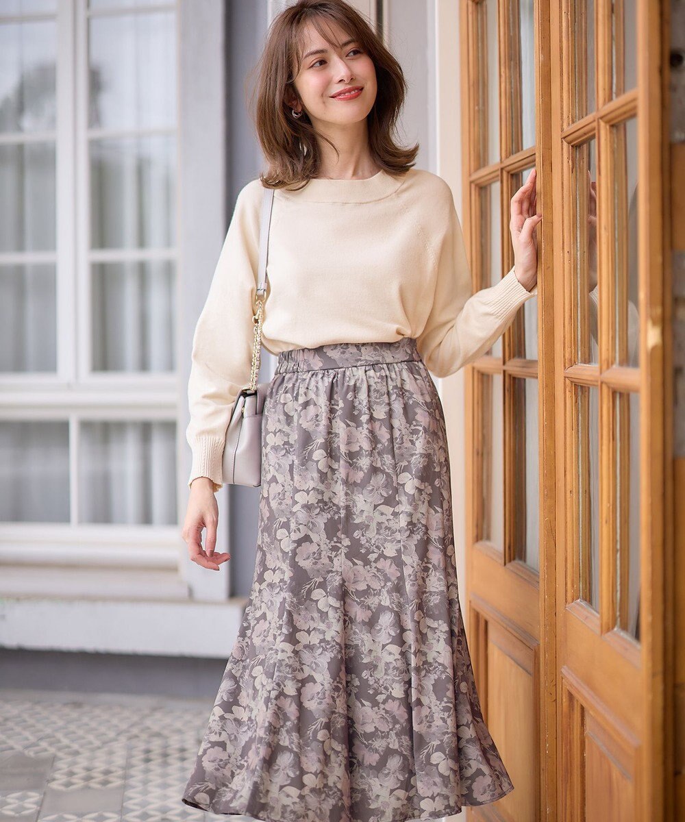 ANY SIS S 【CICA加工】ケーブルリブ ニット 