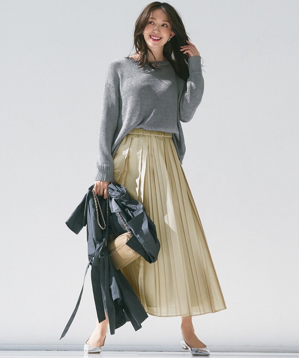 23区 【洗える】ブライトリリーヤーン クルーネック ニット 