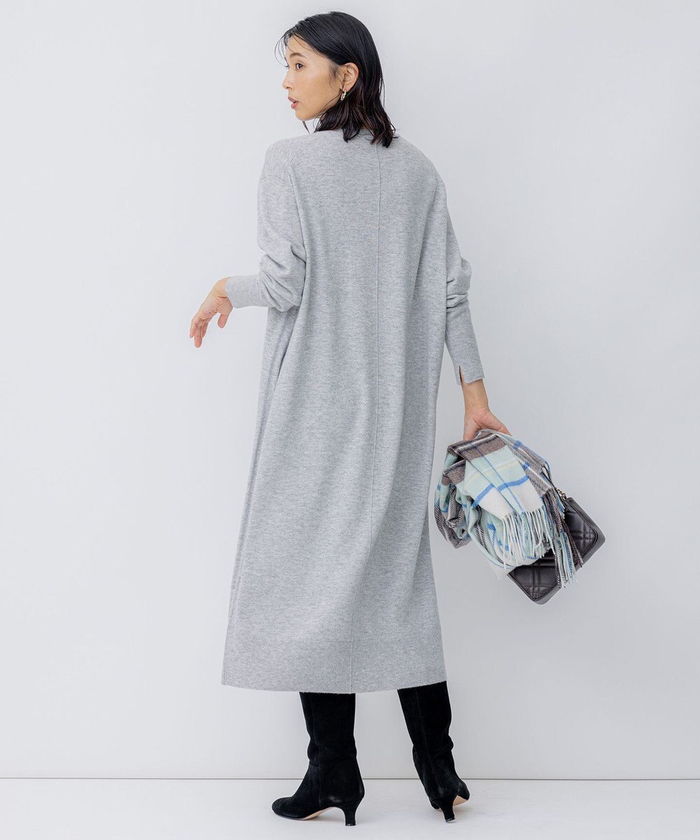 23区 【洗える】ウールカシミヤ ニットワンピース 