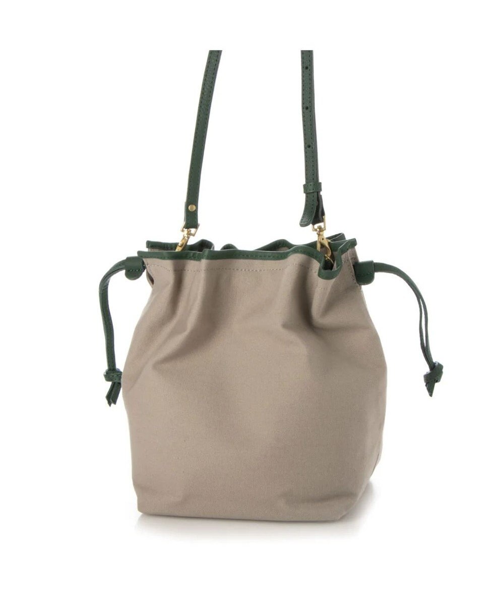 UNBILLION perche パラフィン防水キャンバスドロストショルダーバッグ 