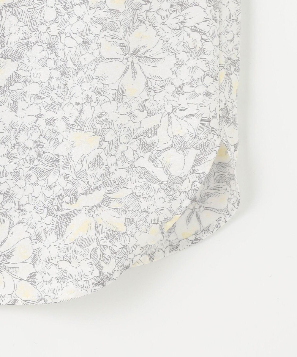 J.PRESS LADIES 【洗える】ポリエチレンスパンブロードフラワープリント ブラウス 