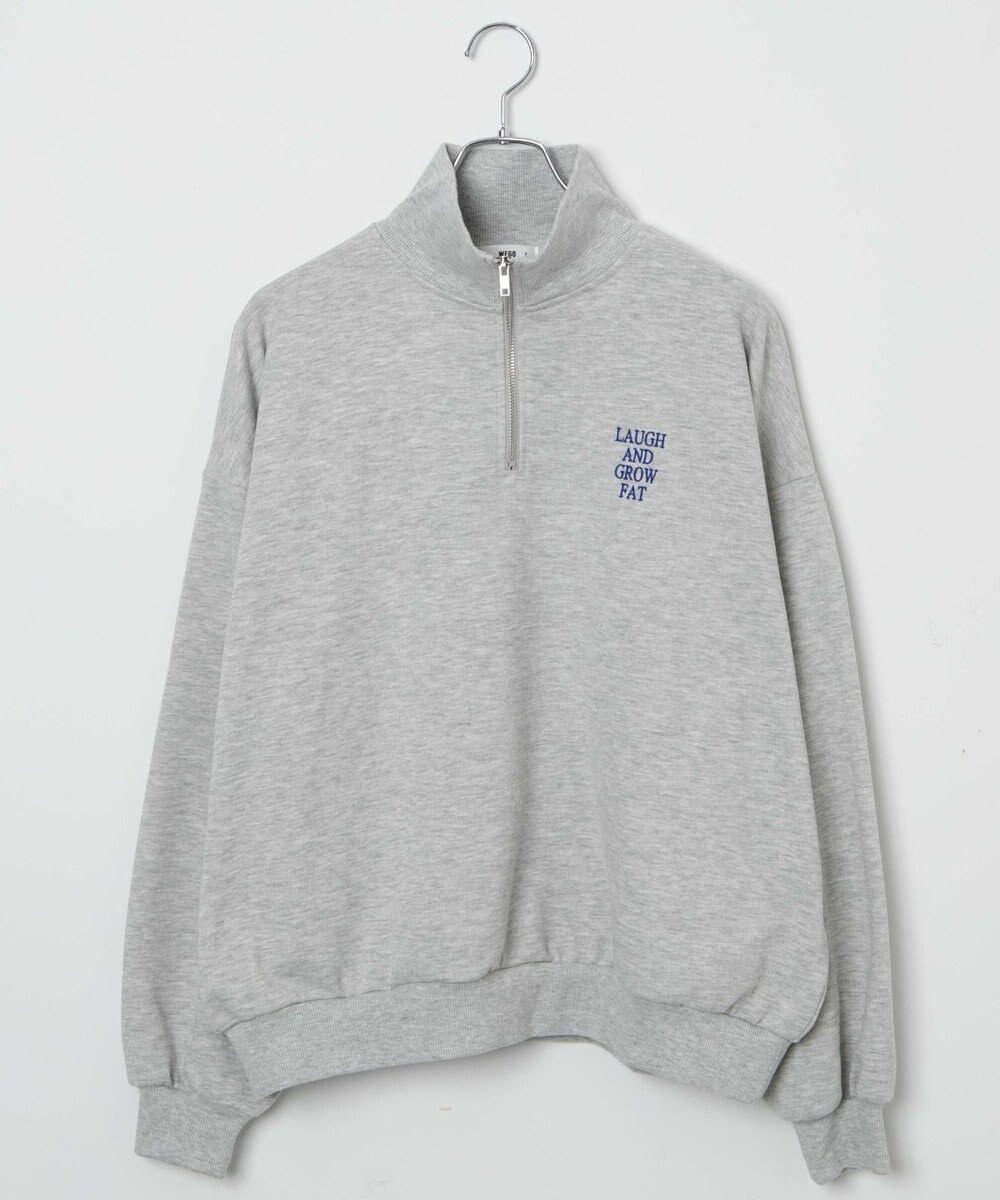 WEGO ハーフジップBIGスウェット 