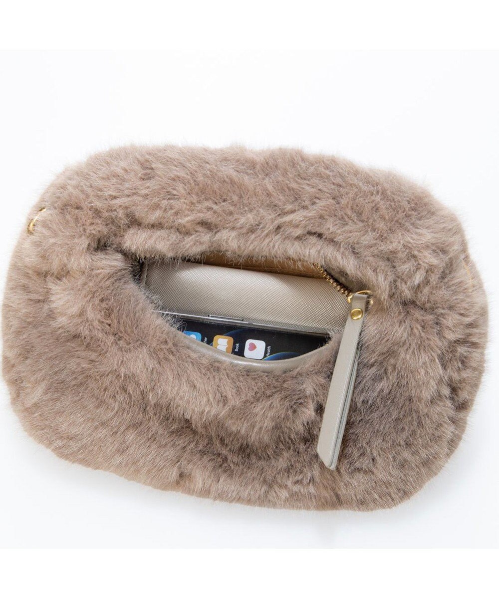 UNBILLION カシュカシュ cachecache / フェイクファー2wayハンドルミニバッグ 