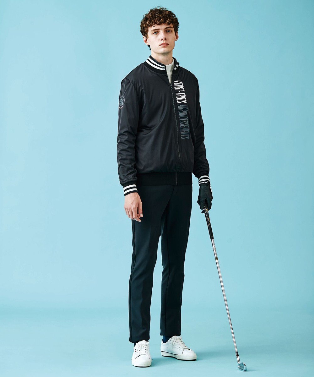 23区GOLF 1枚で2着分の実力派アイテム【MEN】【リバーシブル】ニット ブルゾン 