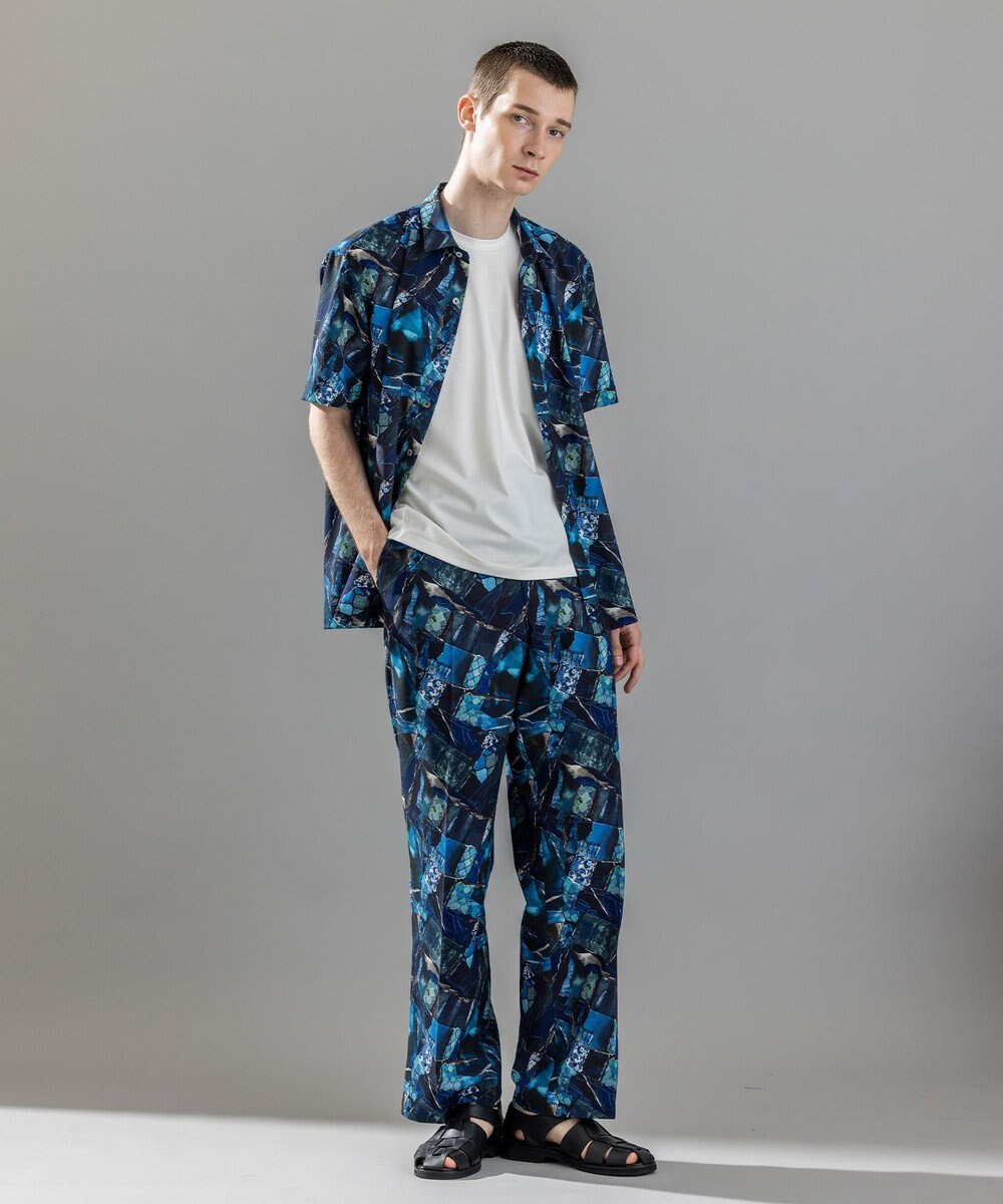 JOSEPH HOMME 【新柄】テクノボイルストレッチ レギュラーカラー半袖シャツ 