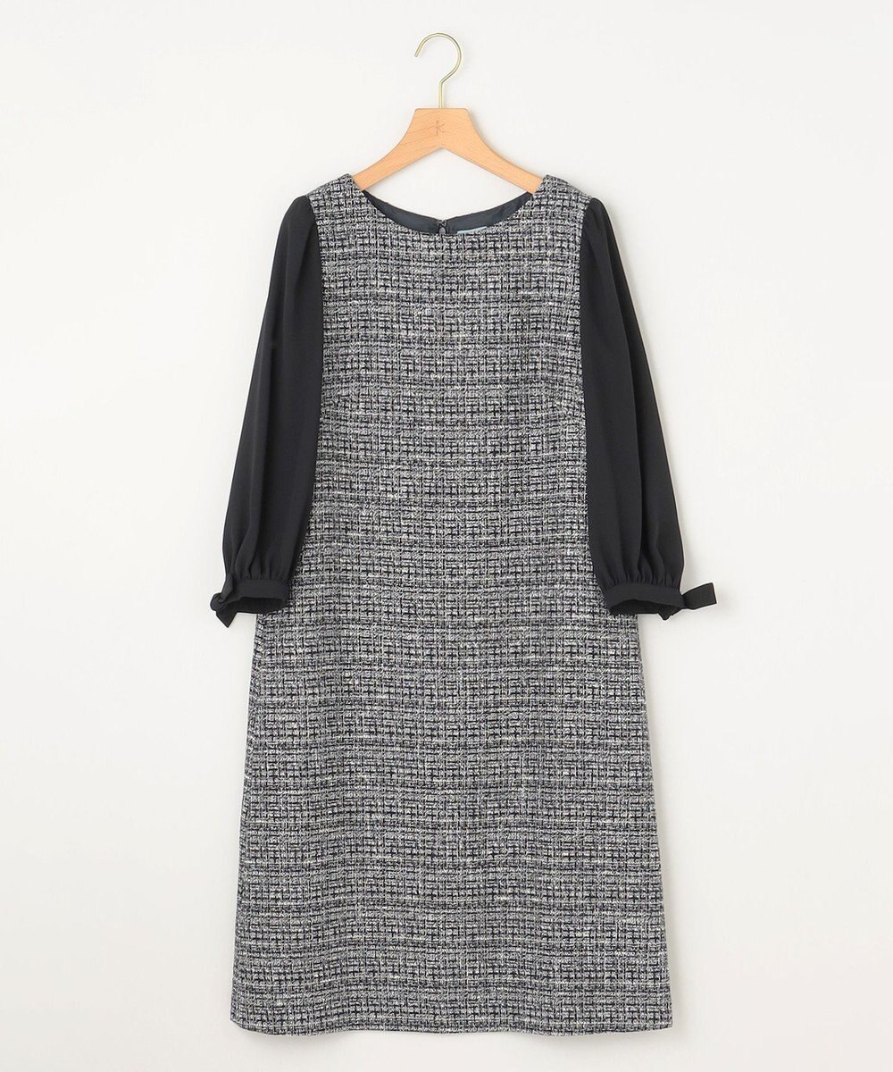 組曲 【KUMIKYOKU NAVY】ラメループモールツイード ワンピース 