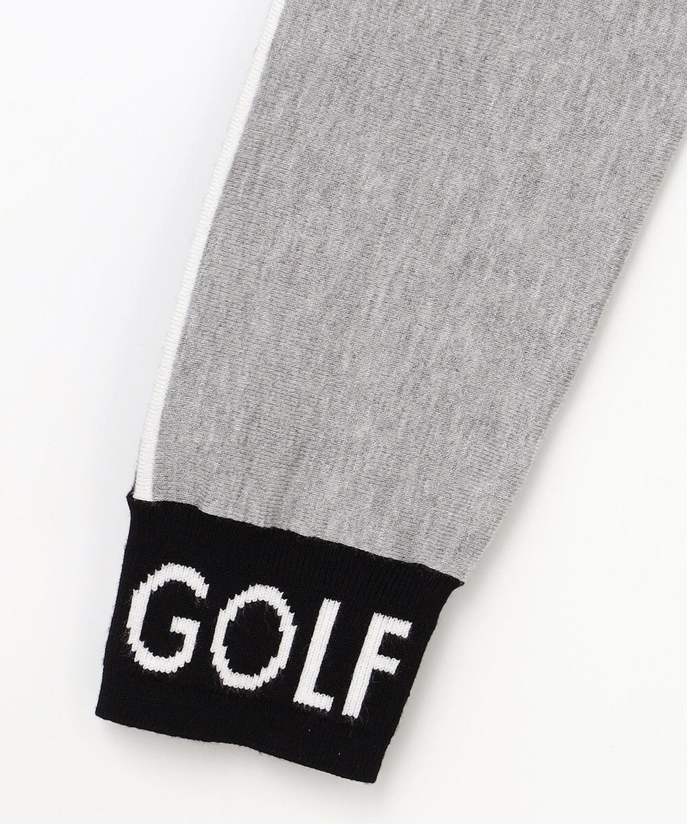 23区GOLF 【WOMEN】レーヨンストレッチカラーブロックニット 