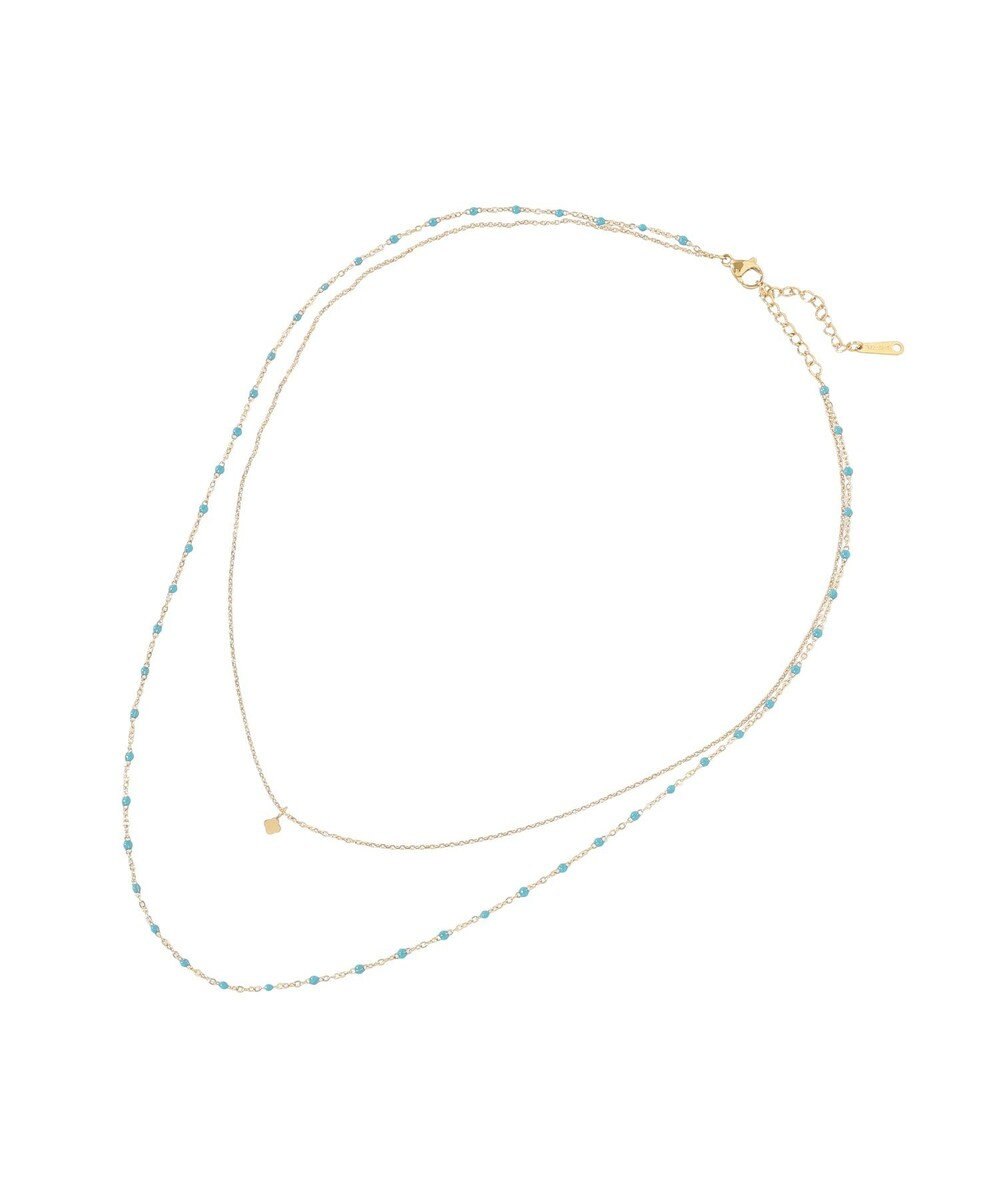 AMERICAN HOLIC 【ステンレス】プチトップカラーMIX2連ネックレス 