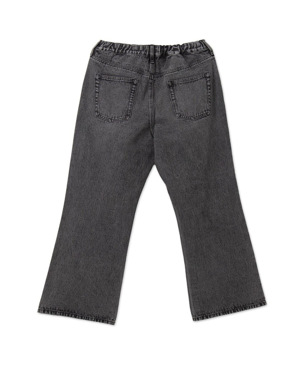 WEGO 【ユニセックス着用ITEM/SMLサイズ展開】デニムルーズフレアパンツ 