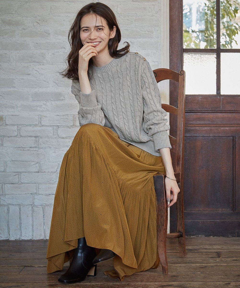 23区 【SLOW/一部店舗限定】タイニースタープリント スカート 