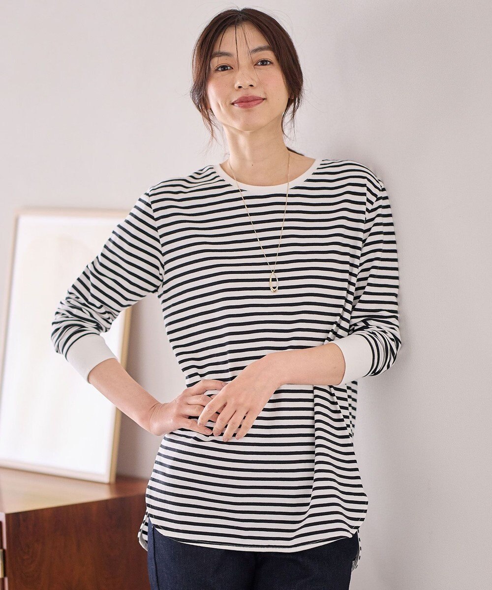 ANY リブポイントテールＴシャツ 