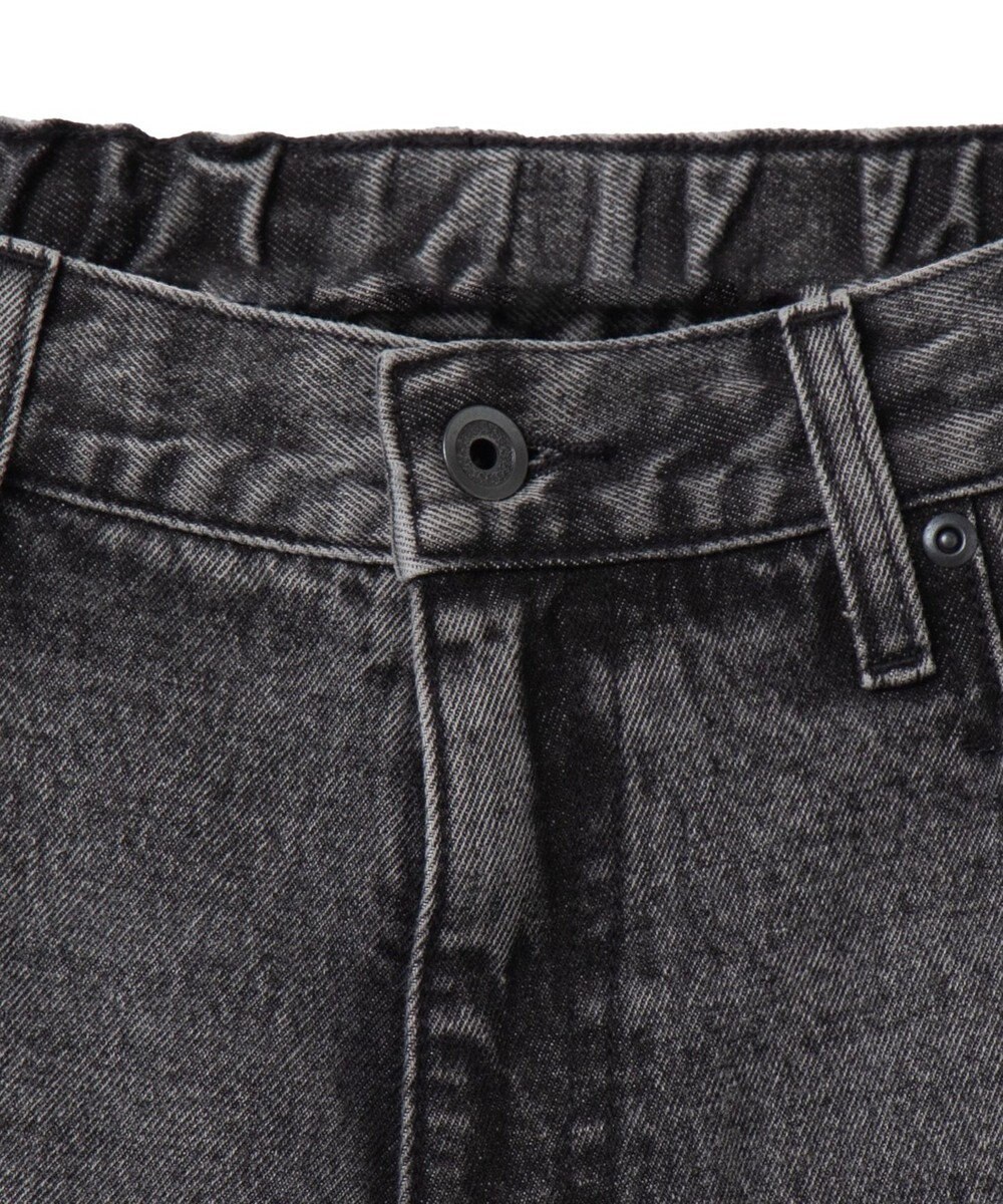 WEGO 【ユニセックス着用ITEM/SMLサイズ展開】デニムルーズフレアパンツ 